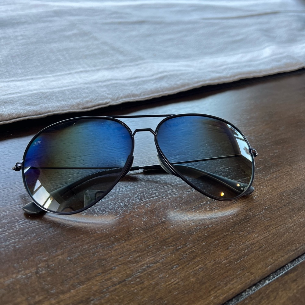 Shady Rays Ladies Navy Polarized Aviator
